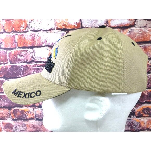 Cabo San Lucas Khaki Embroidered Hat W/ Marlin & Fish Design Mexico Text - Picture 4 of 5